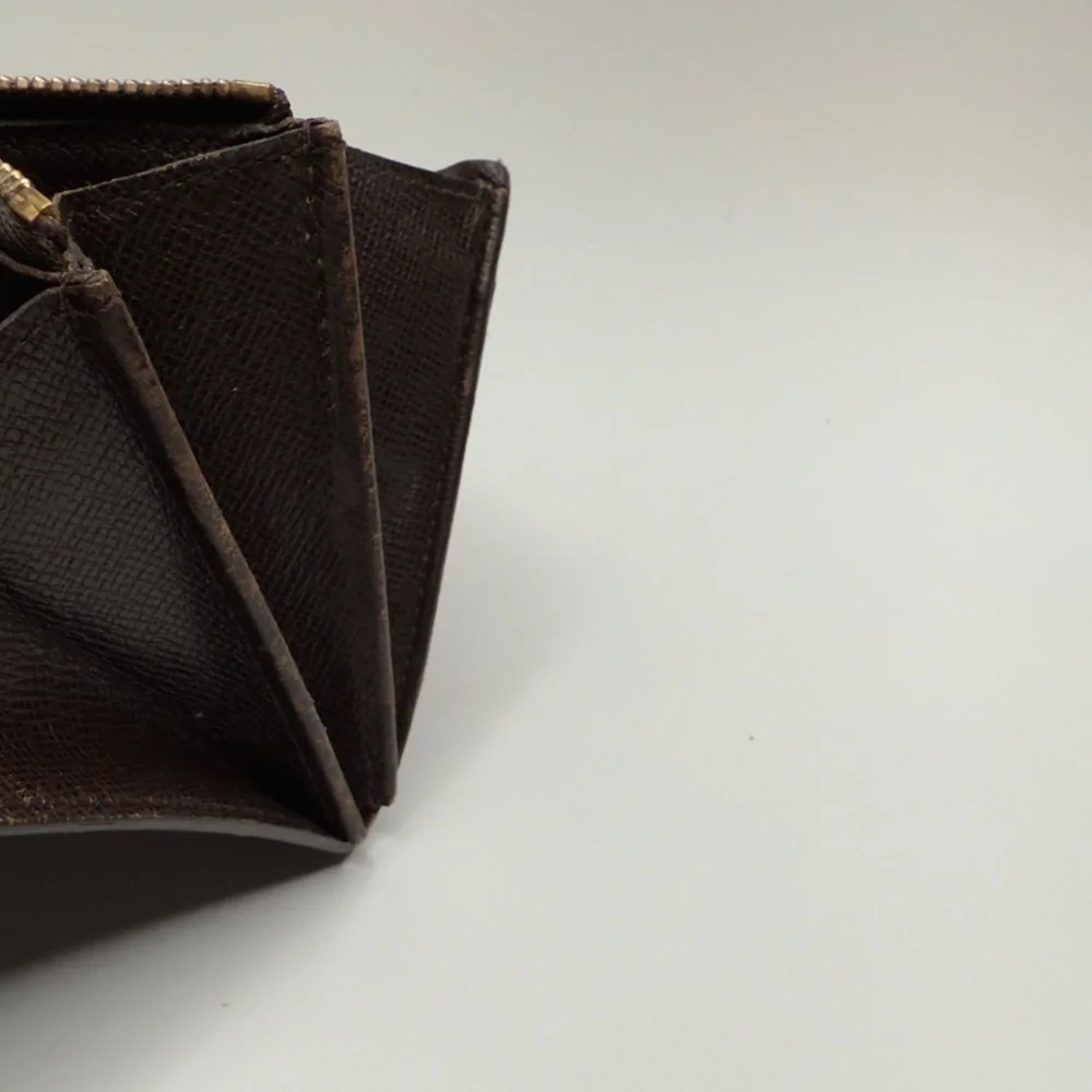 Louis Vuitton Portefeuille Sarah Damier Wallet Ebene Brown | Women’s | Used |